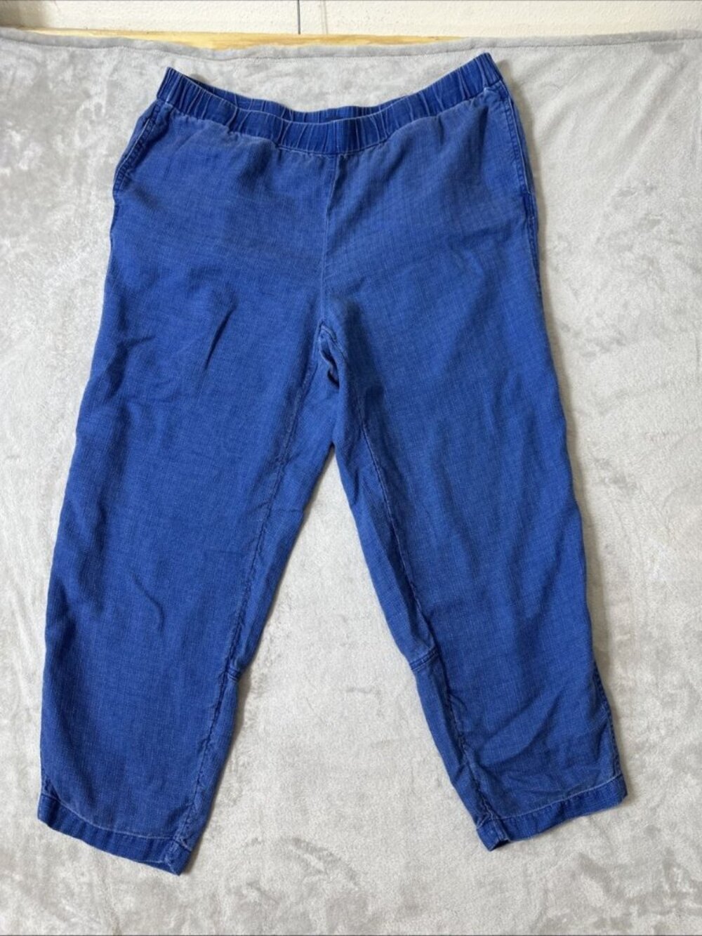 Pure Jill Indigo cropped pull on pants women’s size XL blue casual
